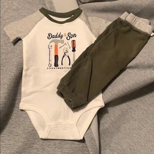 Carters Onsie and Pant Outfit